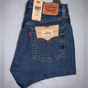 Levi’s 501, High Rise Shorts, Size 26, NWT